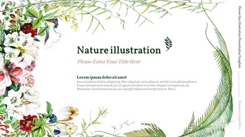 Blumenlinienillustration Aktionsplan PPT_15