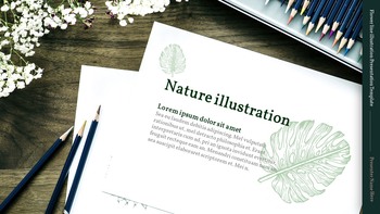 Blumenlinienillustration Aktionsplan PPT_19