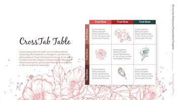 Flower line illustration Action plan PPT_28