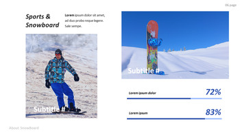 有关单板滑雪的基本技巧和窍门 PPT设计模板_06