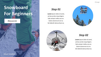 有关单板滑雪的基本技巧和窍门 PPT设计模板_20