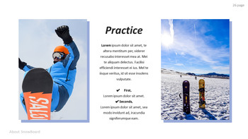 有关单板滑雪的基本技巧和窍门 PPT设计模板_26