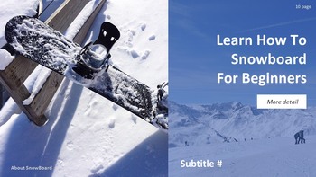 有关单板滑雪的基本技巧和窍门 简单的Google幻灯片模板_10