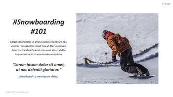 有关单板滑雪的基本技巧和窍门 简单的Google幻灯片模板_17