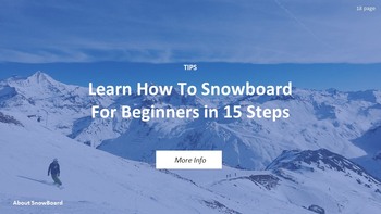 有关单板滑雪的基本技巧和窍门 简单的Google幻灯片模板_18