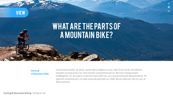 山地骑行 PowerPoint演示设计_05