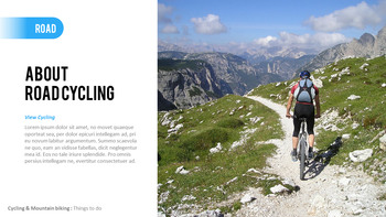 山地骑行 PowerPoint演示设计_09