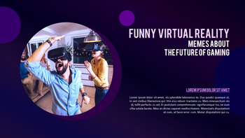 Virtual Reality (VR) Simple PowerPoint Template Design_14