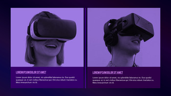 虚拟现实（VR） 简单的PowerPoint模板设计_29