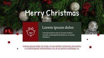 Fröhliche Weihnachten Einfache Google Slides_28