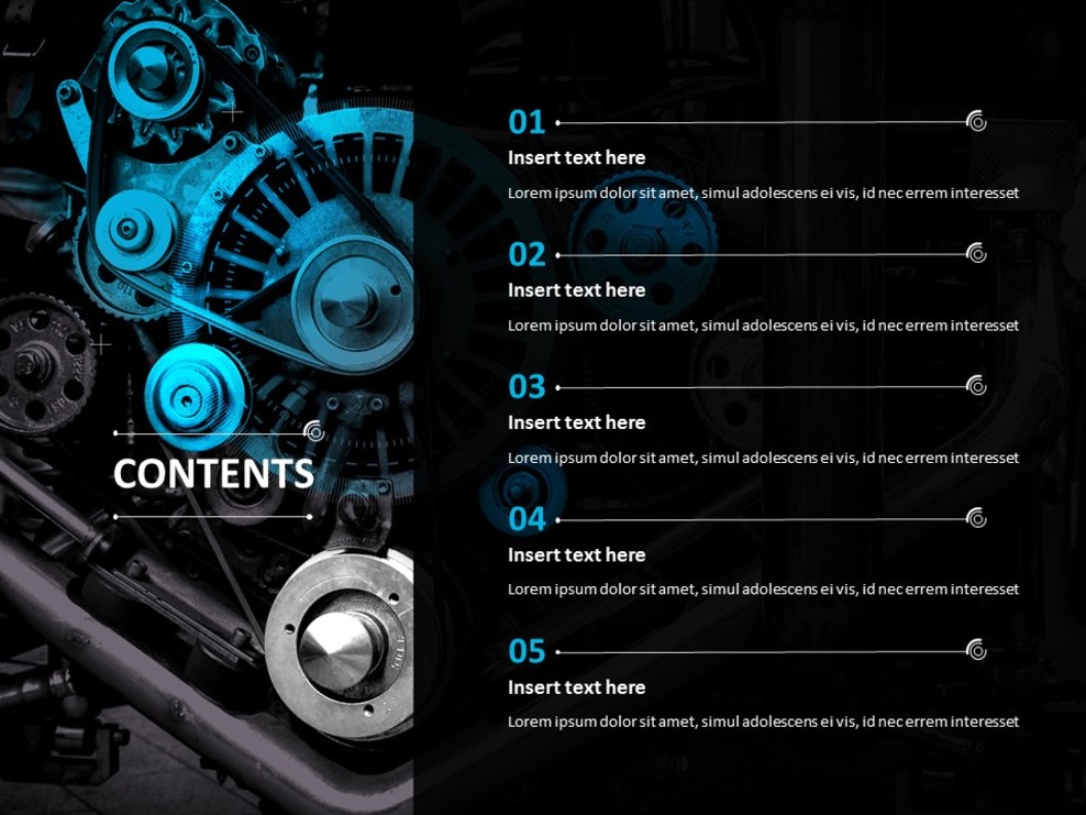 Free Presentation Templates - Machine and Components
