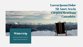 冬季旅行 PowerPoint布局_21