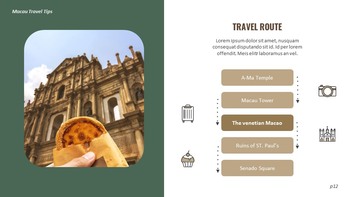 マカオ旅行 編集が簡単にスライドのデザイン_12