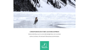 冬季运动 简单的演示模板_28