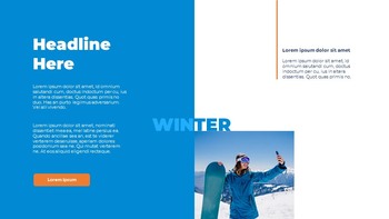 Snowboard & Ski Modèles de présentation Google Slides_11