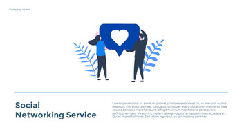 Comunicazione sui social network Moderni modelli PPT_24