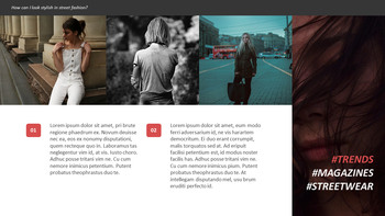 最新のストリートスタイルのファッション シンプルなパワーポイントのテンプレートデザイン_26