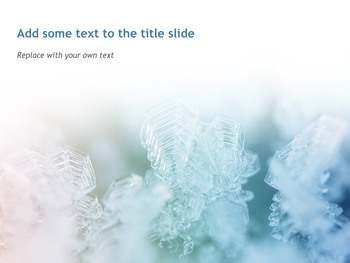 quiet snowflake background on cold colored tone - Free Keynote Template Download_05