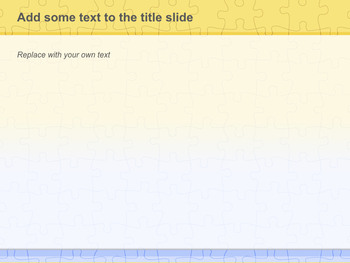 Keynote Immagini Download gratuito - Modello di puzzle giallo e blu_04