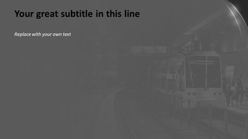 Sfondi gratuiti PowerPoint - Metropolitana in bianco e nero_05