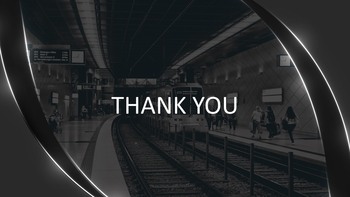 Sfondi gratuiti PowerPoint - Metropolitana in bianco e nero_06