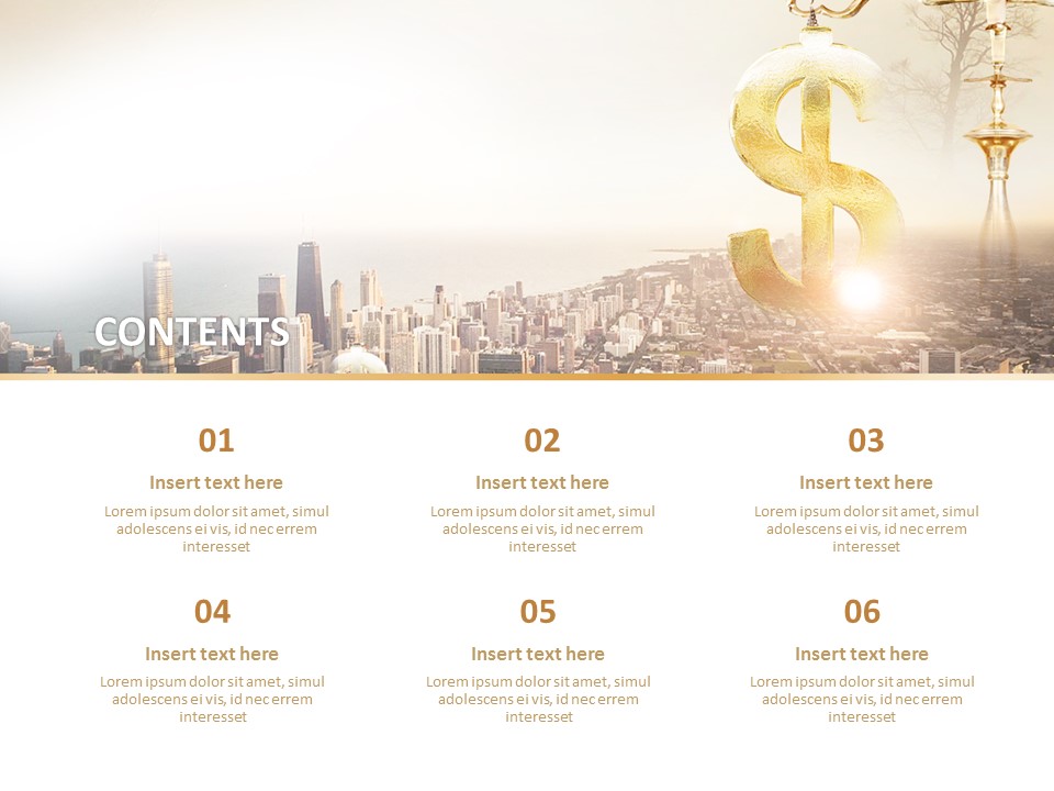 Free Powerpoint Template - A City and Financial_02