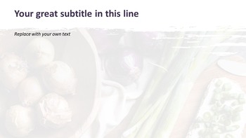 Fresh Vegetables - Free Google Slides Template Design