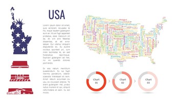 美国地图 简单的幻灯片设计_07