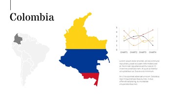 Mapa de américa Diseño de diapositivas simple_15