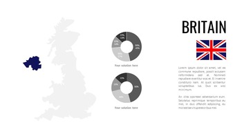 Mapa de Europa (35 países) Plantilla de diapositivas de Google de presentación simple_09