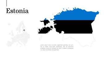 Mapa de Europa (35 países) Plantilla de diapositivas de Google de presentación simple_29