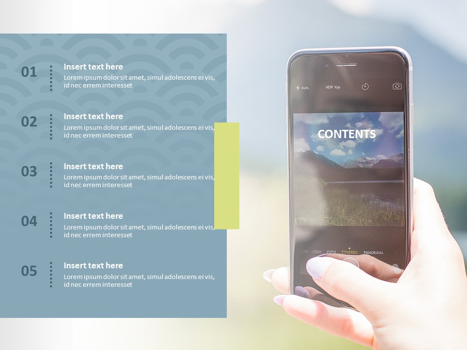 Free Presentation Templates - Photographing With Smartphone