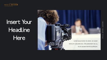 媒体 简单的PowerPoint模板设计_25