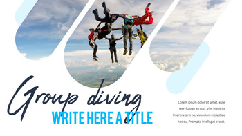 스카이 다이빙 프리미엄 파워포인트 템플릿_12