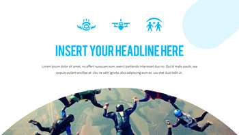 스카이 다이빙 프리미엄 파워포인트 템플릿_16