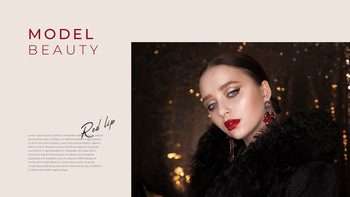 化妆特别 PPT模板设计_40