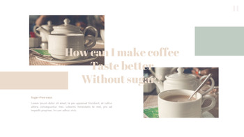 甘い家のカフェ パワーポイントフォーマット_11