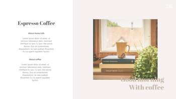 甘い家のカフェ パワーポイントフォーマット_26