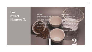 甘い家のカフェ パワーポイントフォーマット_29