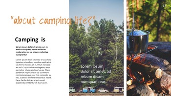 Campeggio Modelli di presentazione di PowerPoint_13