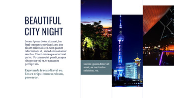 街の夜景 パワーポイントのレイアウト_08