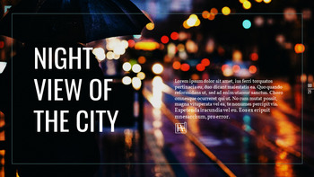 街の夜景 パワーポイントのレイアウト_21