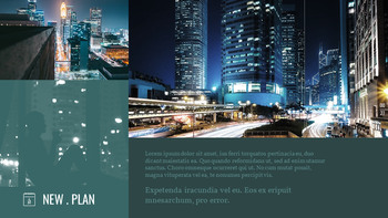 街の夜景 パワーポイントのレイアウト_27