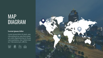 街の夜景 パワーポイントのレイアウト_34