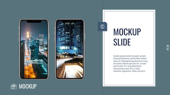 街の夜景 パワーポイントのレイアウト_39