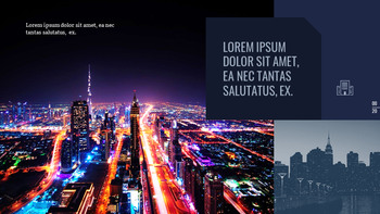 Vue nocturne de la ville PowerPoint vers Google Slides_20