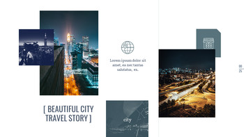 街の夜景 Googleスライドのパワーポイント_25