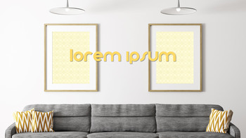 橙色，黄色Artwall样机演示_08