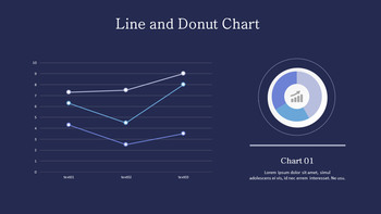 Donut con gráfico de mezcla de líneas_19