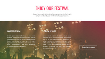 摇滚音乐节 PPT模板简单的设计_10